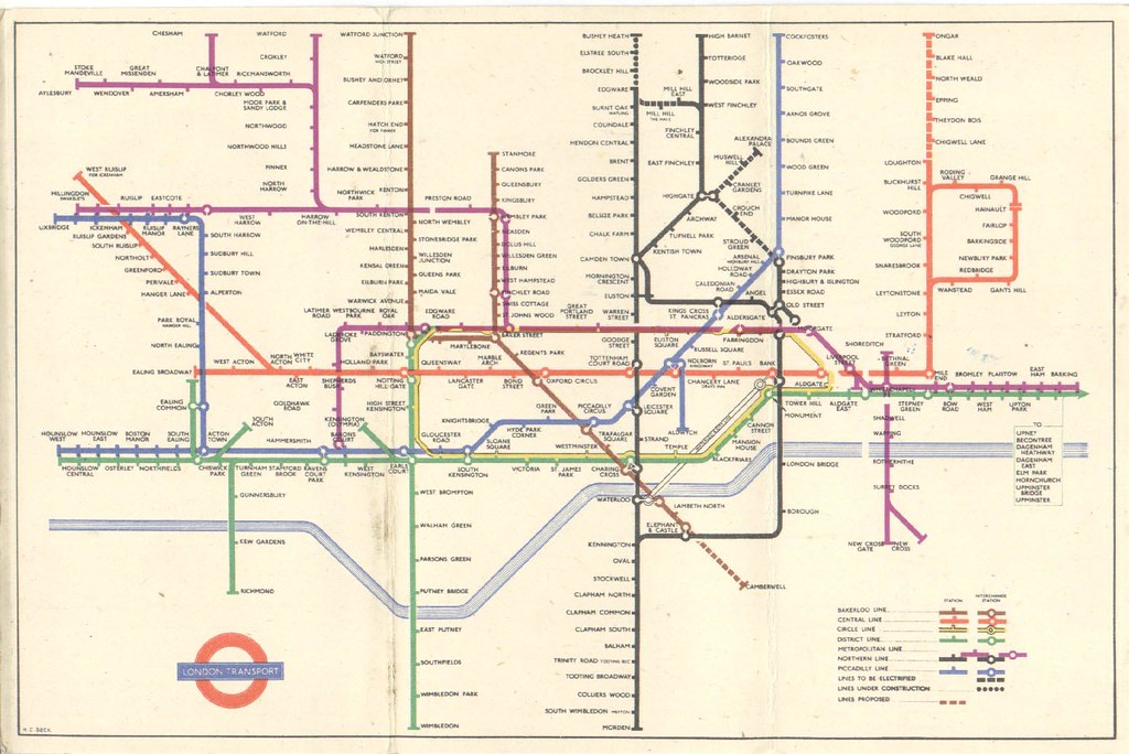 Camberbell Bakerloo Line Map 